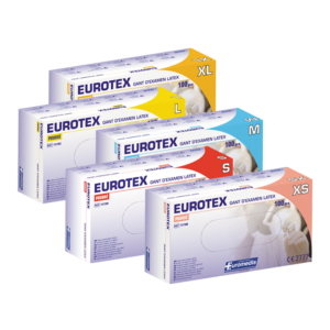 Gant d'examen en latex sans poudre 240 mm – EUROTEX