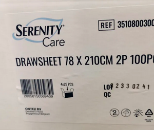xSerenity Care Drawsheet 78 x 210cm 2ply 100