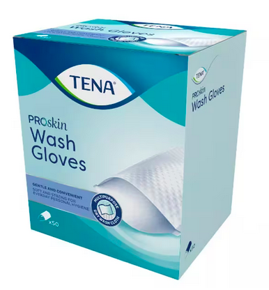 TENA Wash Glove - plastifié