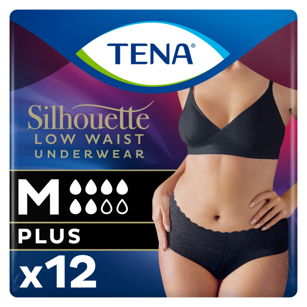 TENA Silhouette Plus Noir Taille basse M