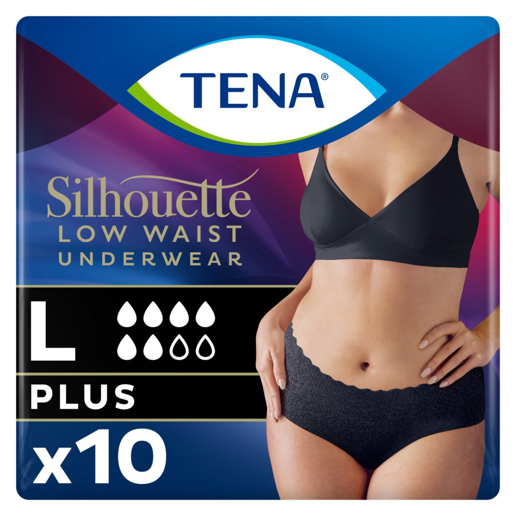 TENA Silhouette Plus Noir Taille basse L